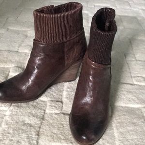 Frye leather Wedge Boots